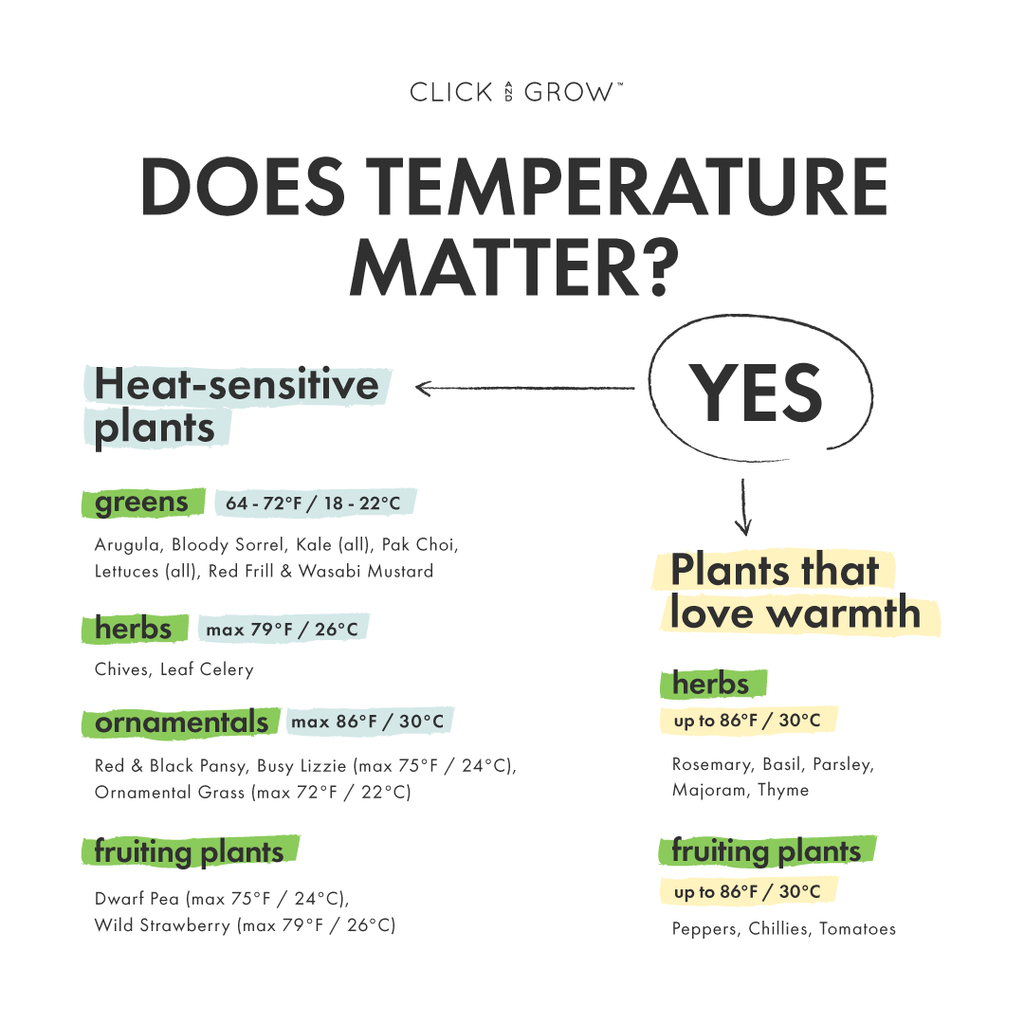 Plant room temperature infographic