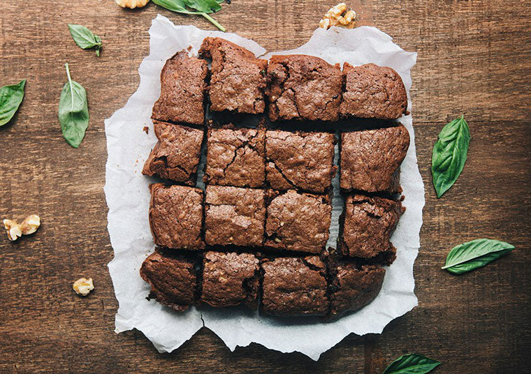 Click & Grow Guide To Beer And Food Pairing: Chocolate Orange Basil Brownies Recipe from Some The Wiser