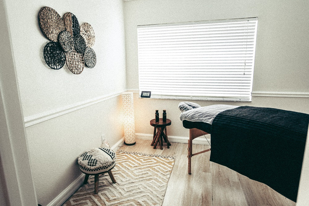 Spa room with calming ambience.